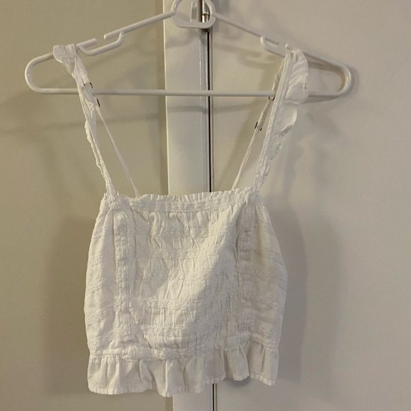 Abercrombie & Fitch white crop top - Picture 2 of 10